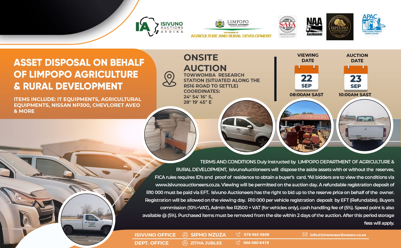 ASSET DISPOSAL ON BEHALF OF LIMPOMPO AGRICULTURE & RURAL DEVELOPMENT